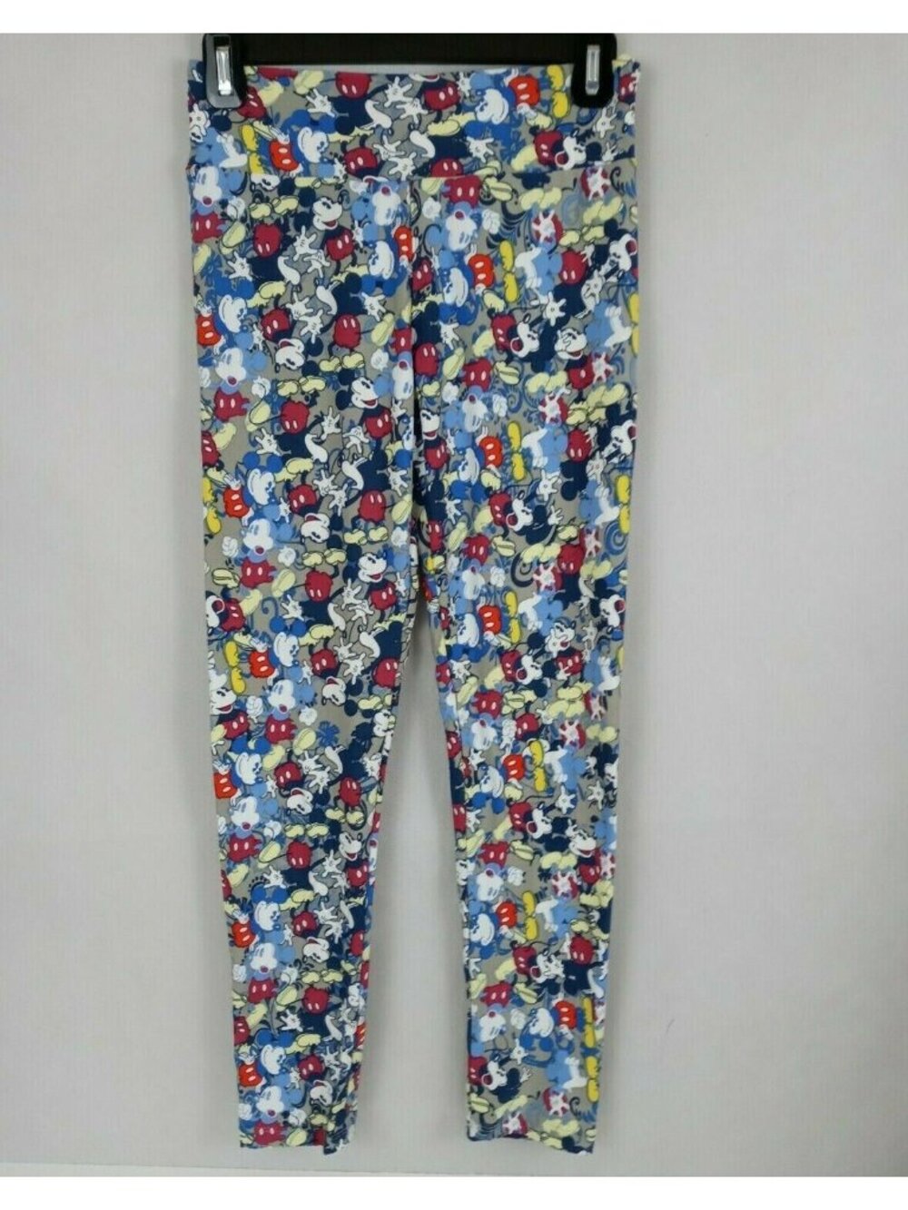New LuLaRoe Disney One Size Leggings Multi-Color With Cartoon Mickey Mouse